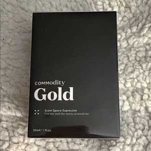 NWT Commodity Gold Expressive Eau de Parfum Sealed Sandalwood, Vanilla, Amber